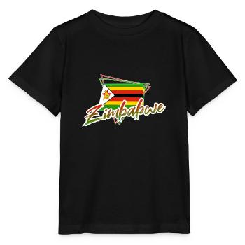 Zimbabwe - Stanley/Stella MINI CREATOR Kids’ T-Shirt - black - Front - Mikhail (115cm)