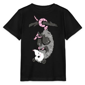 Opossum - Stanley/Stella Kinder T-Shirt MINI CREATOR  - Schwarz - Vorne - Mikhail (115cm)