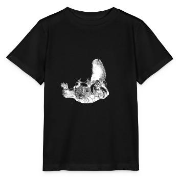écureuil volant - T-shirt bio MINI CREATOR Stanley/Stella Enfant - noir - Devant - Mikhail (115cm)