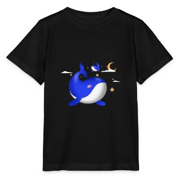 Whales - Stanley/Stella MINI CREATOR Kids’ T-Shirt - black - Front - Mikhail (115cm)