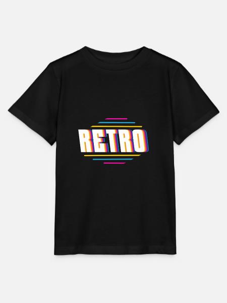 Retro - Stanley/Stella Kinder T-Shirt MINI CREATOR - Schwarz