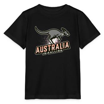 Australia is calling - Stanley/Stella MINI CREATOR Kids’ T-Shirt - black - Front - Mikhail (115cm)