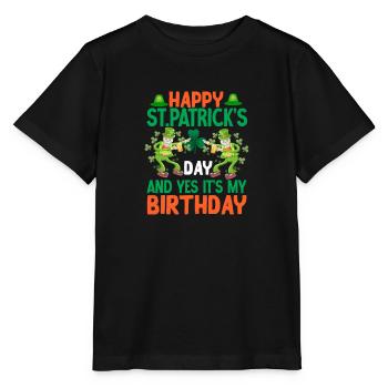 St Paddy’s St Patricksday St Patrick Day - T-shirt bio MINI CREATOR Stanley/Stella Enfant - noir - Devant - Mikhail (115cm)