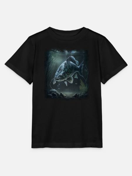 Karpfenangeln - Stanley/Stella Kinder T-Shirt MINI CREATOR - Schwarz