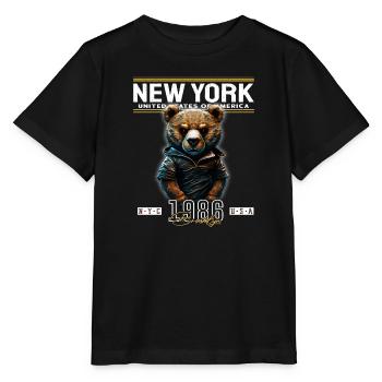 New York - Stanley/Stella Kinder T-Shirt MINI CREATOR  - Schwarz - Vorne - Mikhail (115cm)