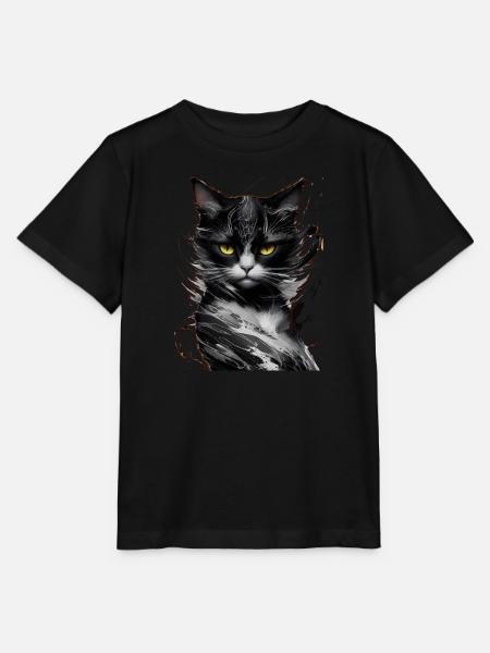 Katze Haustier - Stanley/Stella T-shirt MINI CREATOR til børn - sort