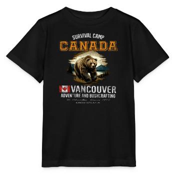 Survival Canada Gift - Stanley/Stella MINI CREATOR Kids’ T-Shirt - black - Front - Mikhail (115cm)