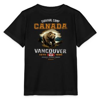 Survival Canada Gift - Stanley/Stella MINI CREATOR Kids’ T-Shirt - black - Front - Mikhail (115cm)