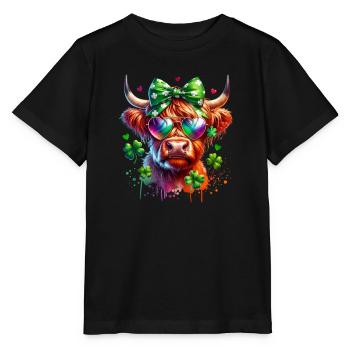 St Paddy’s St Patricksday St Patrick’s Day - T-shirt bio MINI CREATOR Stanley/Stella Enfant - noir - Devant - Mikhail (115cm)