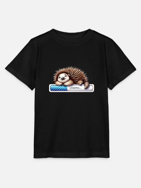Igel Entspannung: Loading Fortschritt - T-shirt MINI CREATOR barn från Stanley/Stella - svart