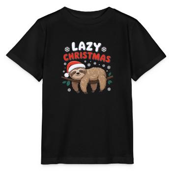 Ambiance de Noël détendue et paresseuse - T-shirt bio MINI CREATOR Stanley/Stella Enfant - noir - Devant - Mikhail (115cm)