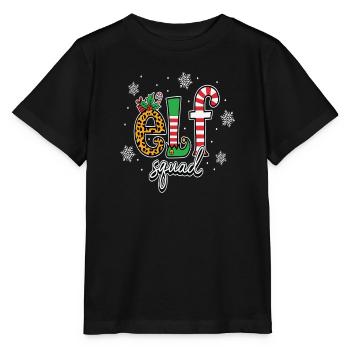 Weihnachtlicher Elf Squad Spaß Für Die Festtage - Stanley/Stella Kinder T-Shirt MINI CREATOR  - Schwarz - Vorne - Mikhail (115cm)