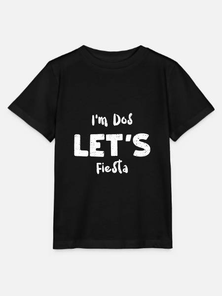 I'm Dos Let's Fiesta - Stanley/Stella Kinder T-Shirt MINI CREATOR  - Schwarz