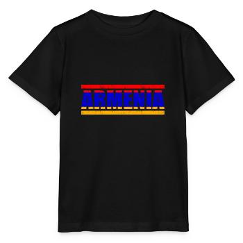 Armenia - Stanley/Stella MINI CREATOR Kids’ T-Shirt - black - Front - Mikhail (115cm)