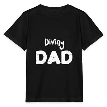 Diving Dad - Diving - Stanley/Stella Kinder T-Shirt MINI CREATOR  - Schwarz - Vorne - Mikhail (115cm)