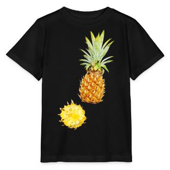 Ananas - Stanley/Stella Kinder T-Shirt MINI CREATOR  - Schwarz - Vorne - Mikhail (115cm)