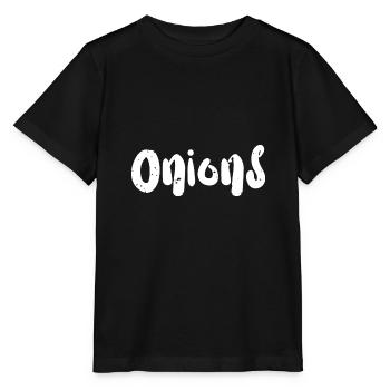 Onions - Vegetables - Stanley/Stella MINI CREATOR Kids’ T-Shirt - black - Front - Mikhail (115cm)