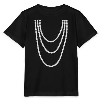 chaîne de perle - T-shirt bio MINI CREATOR Stanley/Stella Enfant - noir - Devant - Mikhail (115cm)
