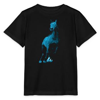 Pferd - Stanley/Stella Kinder T-Shirt MINI CREATOR  - Schwarz - Vorne - Mikhail (115cm)