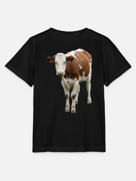 Kuh - Stanley/Stella Kinder T-Shirt MINI CREATOR  - Schwarz