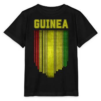 Guinea-Flagge, Guineischer Stolz - Stanley/Stella Kinder T-Shirt MINI CREATOR  - Schwarz - Vorne - Mikhail (115cm)