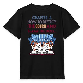 Clever cats - Stanley/Stella MINI CREATOR Kids’ T-Shirt - black - Front - Mikhail (115cm)