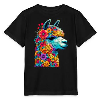 Alpaka - Stanley/Stella Kinder T-Shirt MINI CREATOR  - Schwarz - Vorne - Mikhail (115cm)