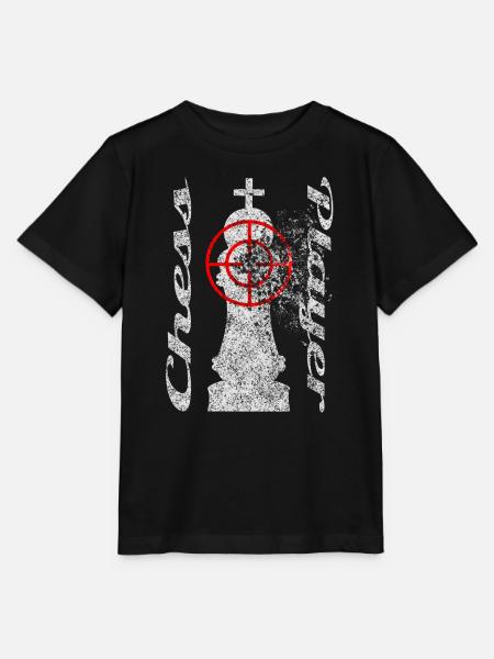 Schach Motiv mit Fadenkreuz - Stanley/Stella Kinder T-Shirt MINI CREATOR - Schwarz