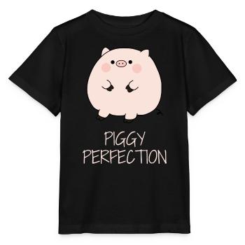 Petit cochon mignon - T-shirt bio MINI CREATOR Stanley/Stella Enfant - noir - Devant - Mikhail (115cm)