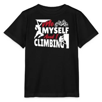 Escalade de bloc Escalade de rocher Escalade - T-shirt bio MINI CREATOR Stanley/Stella Enfant - noir - Devant - Mikhail (115cm)