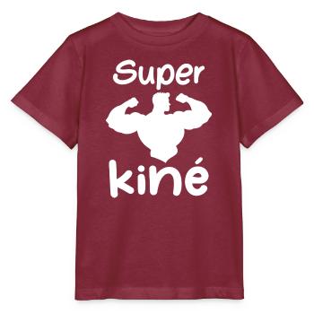 Super kiné - T-shirt bio MINI CREATOR Stanley/Stella Enfant - bordeaux - Devant - Kain (125cm)