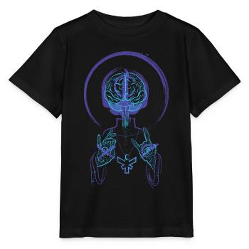 Prêtre vaudou - T-shirt bio MINI CREATOR Stanley/Stella Enfant - noir - Devant - Mikhail (115cm)