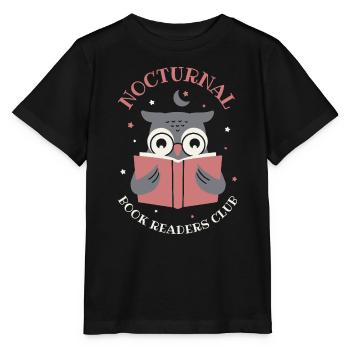 Nocturnal Book Readers Club - Stanley/Stella MINI CREATOR Kids’ T-Shirt - black - Front - Mikhail (115cm)