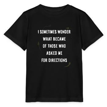 Asking for directions - Stanley/Stella MINI CREATOR Kids’ T-Shirt - black - Front - Mikhail (115cm)