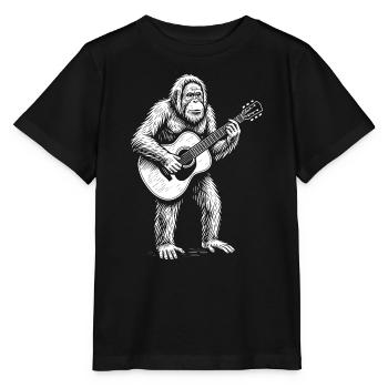 Orangutan Guitar Serenade - Stanley/Stella MINI CREATOR Kids’ T-Shirt - black - Front - Mikhail (115cm)