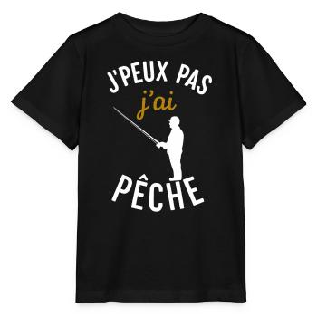 J'ai Pêche: Fischerausrede - Stanley/Stella Kinder T-Shirt MINI CREATOR  - Schwarz - Vorne - Mikhail (115cm)