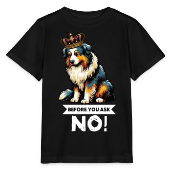 Avant de demander aux Australian Shepherds Aussie Aussies - T-shirt bio MINI CREATOR Stanley/Stella Enfant - noir - Devant - Mikhail (115cm)