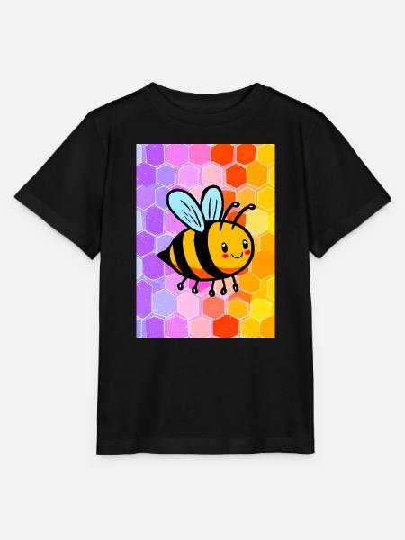 Biene - Stanley/Stella Kinder T-Shirt MINI CREATOR  - Schwarz