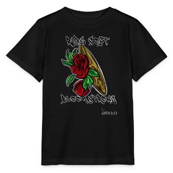 Roulez Soft Bloom Strong - T-shirt bio MINI CREATOR Stanley/Stella Enfant - noir - Devant - Mikhail (115cm)