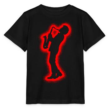 Saxophonist Saxophone Men's Boys Saxophone Kids - Stanley/Stella MINI CREATOR Kids’ T-Shirt - black - Front - Mikhail (115cm)