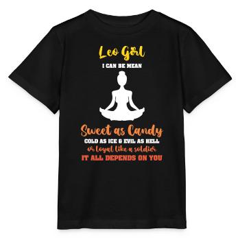 Zodiac sign Leo - Stanley/Stella MINI CREATOR Kids’ T-Shirt - black - Front - Mikhail (115cm)