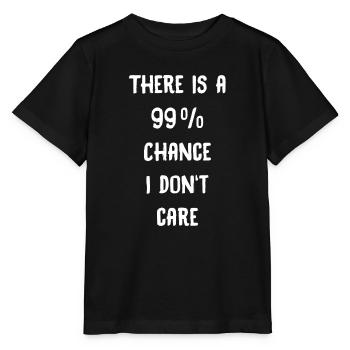 99 percent doesn't care saying - Stanley/Stella MINI CREATOR Kids’ T-Shirt - black - Front - Mikhail (115cm)