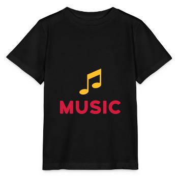★ Les couleurs de conception peuvent être modifiées ★ Musique (Remarque) - T-shirt bio MINI CREATOR Stanley/Stella Enfant - noir - Devant - Mikhail (115cm)