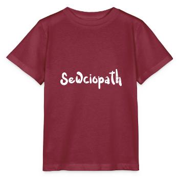 Sewciopath - Crafting - Stanley/Stella MINI CREATOR Kids’ T-Shirt - burgundy - Front - Kain (125cm)