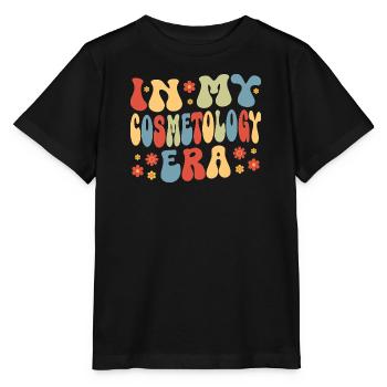 Ästhetik In meiner Kosmetologie-Ära Kosmetikerin - Stanley/Stella Kinder T-Shirt MINI CREATOR  - Schwarz - Vorne - Mikhail (115cm)