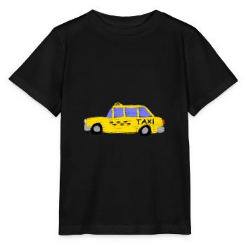 Taxi - Stanley/Stella Kinder T-Shirt MINI CREATOR  - Schwarz - Vorne - Mikhail (115cm)