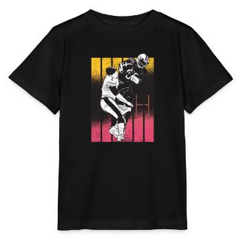 American Football Retro Vintage - Stanley/Stella Kinder T-Shirt MINI CREATOR  - Schwarz - Vorne - Mikhail (115cm)