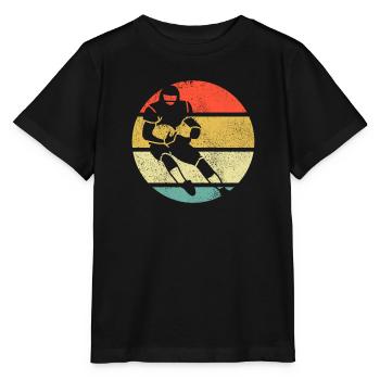 American Football Retro Vintage - Stanley/Stella Kinder T-Shirt MINI CREATOR  - Schwarz - Vorne - Mikhail (115cm)