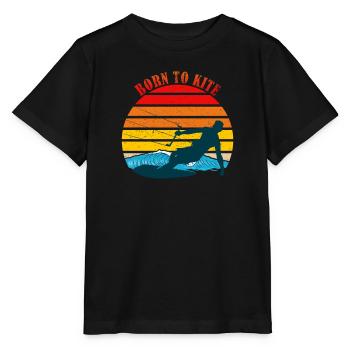 Kitesurfing Sprichwort - Stanley/Stella Kinder T-Shirt MINI CREATOR  - Schwarz - Vorne - Mikhail (115cm)