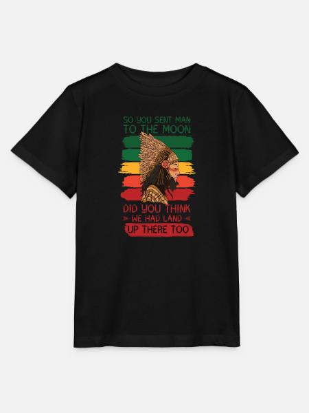 Lustiges Indianersprichwort - Stanley/Stella Kinder T-Shirt MINI CREATOR  - Schwarz